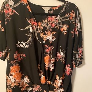 Women’s floral print shirt